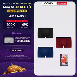 [XẢ KHO] Combo 3 Quần lót Nam Jockey Cotton 4 chiều dáng trunk - J4014
