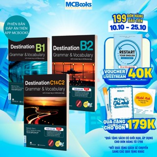 Sách - Trọn Bộ Giáo Trình Destination Grammar & Vocabulary B1, B2, C1&C2 phân loại Lẻ/combo PB 2025