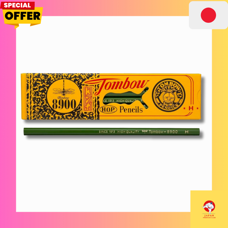 Tombow Pencil 8900 H, 1 dozen, 8900-H. /direct from Japan