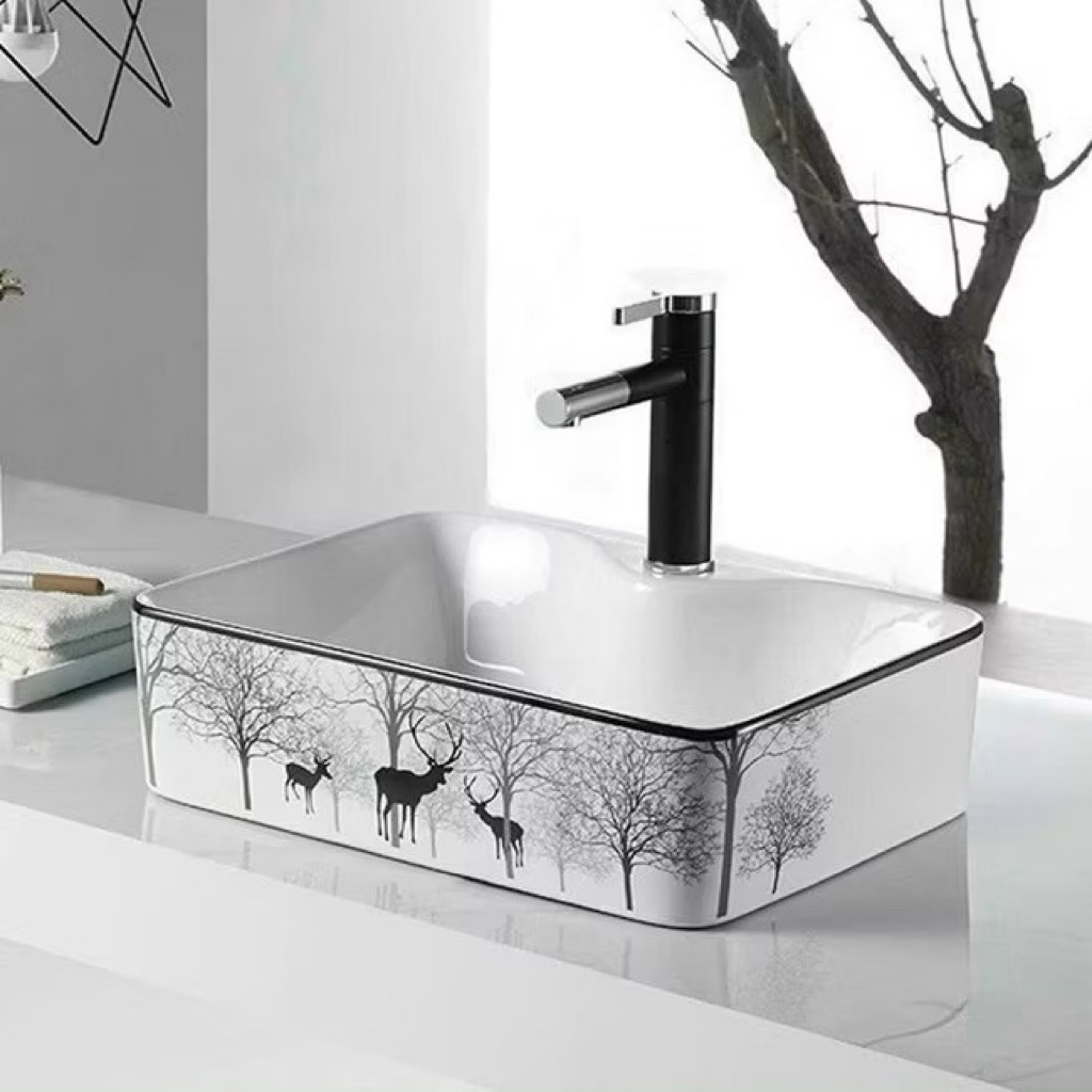 Chậu rửa mặt, lavabo để bàn nhỏ gọn