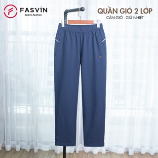  Quần gió nam 2 lớp FASVIN QBC25677.HN ống suông hàng cao cấp chính hãng nhà máy 