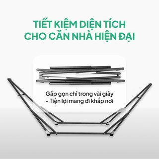 Khung giá võng thép sơn tĩnh điện Lâm Tùng phi 32 bền bỉ chưa bao gồm lưới võng