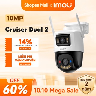 Camera Wifi Imou ngoài trời 2 mắt Cruiser Dual 2 I 6MP/10MP | IPC-S7XEP-10M0WED I Xoay 360° | Phát hiện con người