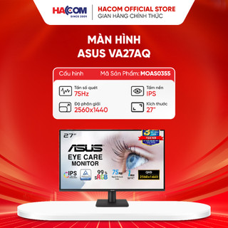  Màn hình Asus VA27AQ  27 inch QHD IPS 75Hz 1ms loa  - bảo hành 36 tháng 