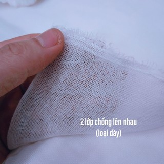 Vải Gạc Xô Trắng Cotton Loại Tốt Và Loại Dày