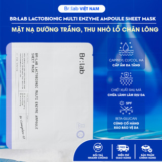  Mặt Nạ Axit Kép Giảm Mụn Thu Nhỏ Lỗ Chân Lông Br:lab Lactobionic Multi Enzyme Ampoule Sheet Mask 