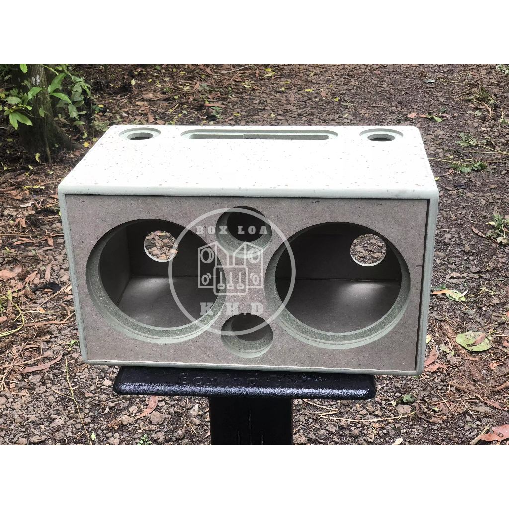 Vỏ thùng thô bass đôi 16 - Mạch K10-K18