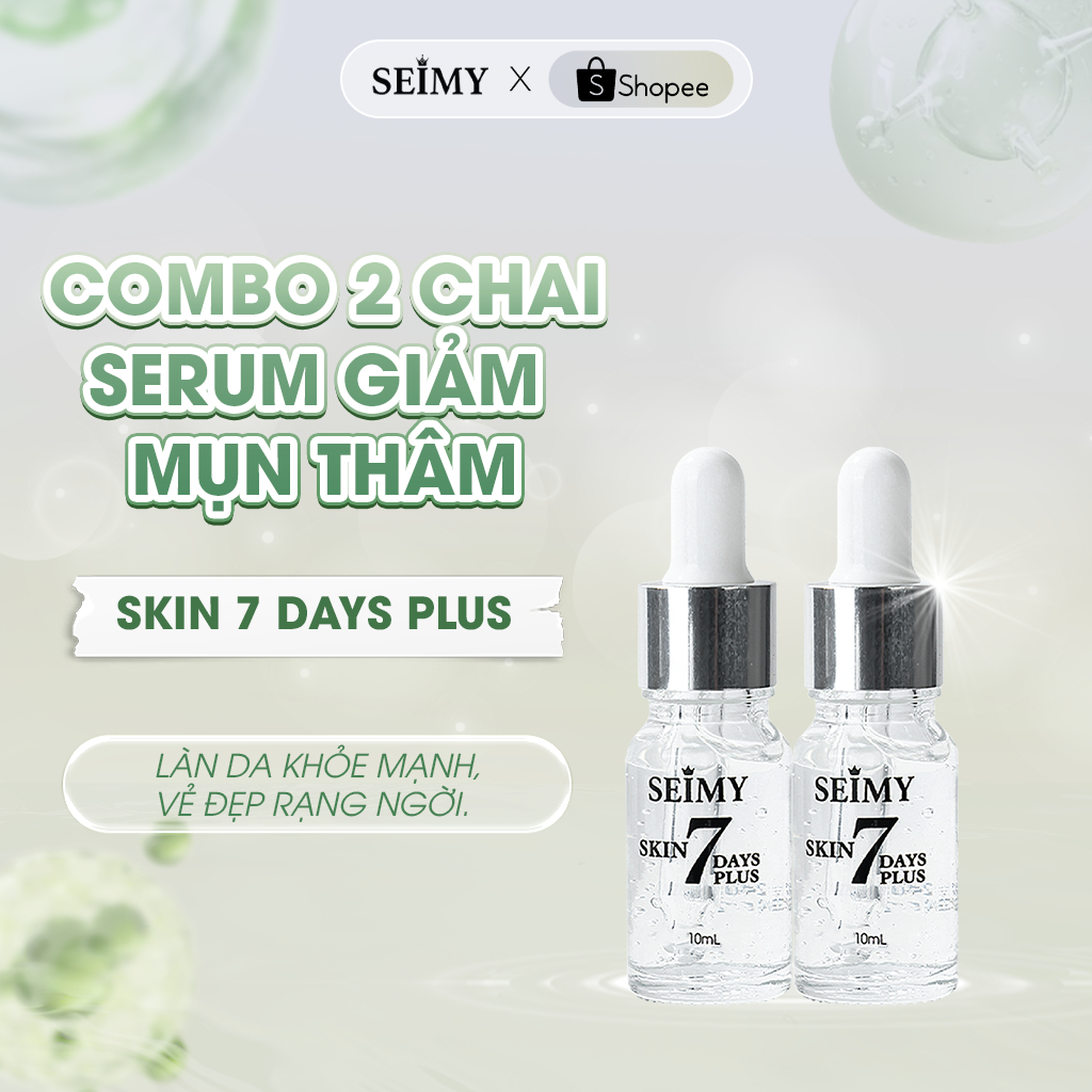 Combo 2 Serum giảm mụn thâm Seimy - Skin 7 Days Plus