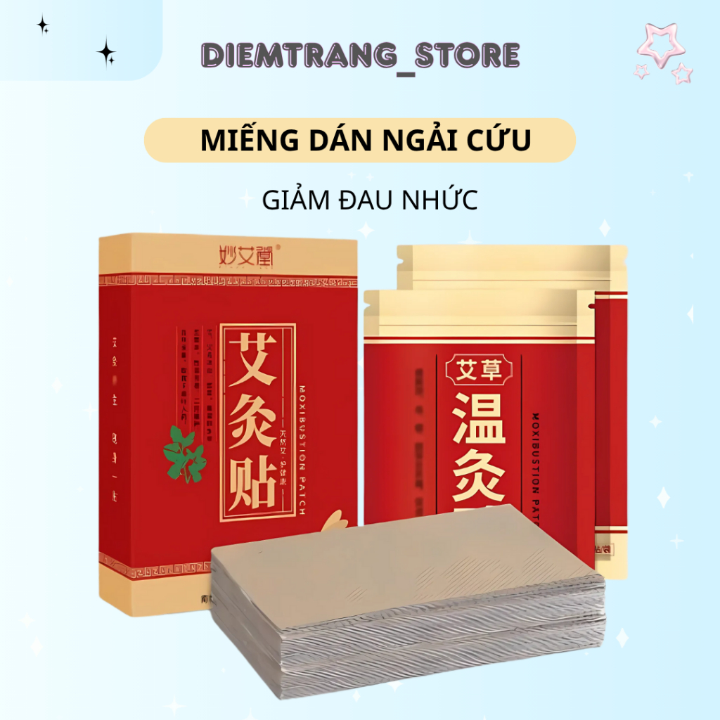 Combo 3 Hộp 150 Miếng Dán Ngải Cứu Làm Nóng Giảm Đau Nhức Mỏi Toàn Thân - Cao Dán Ngải Cứu Làm Nóng Giảm Đau Mỏi Cơ Thể