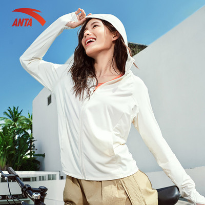 [UPF50+] ANTA Nữ Áo khoác gió Sun Protection Family Áo khoác chống nắng vải dệt 1625B7707