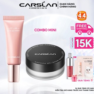 Combo Kem Nâng Tông Carslan 5g + Phấn Phủ Carslan 1g Cho Lớp Nền Mềm Mịn Không Tì Vết Lâu Trôi 24h