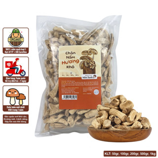 (Size Lớn) CHÂN Nấm Hương/ Đông Cô Khô 50gr 100gr 200gr Làm Chà Bông Khô Nấm - Nấm Xanh