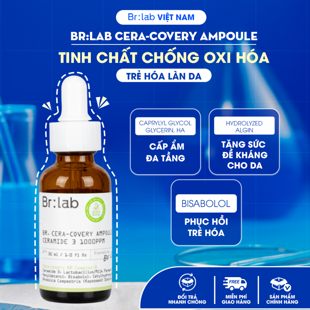 Tinh Chất Trẻ Hóa Làn Da, Chống Lão Hóa Br:lab Cera-covery Ampoule – 30ml [CẬN DATE]
