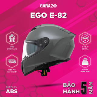 Mũ Bảo Hiểm Fullface EGO E-82 Hai Kính Asian Fit Thoáng Khí BST 2025 [Chính Hãng]