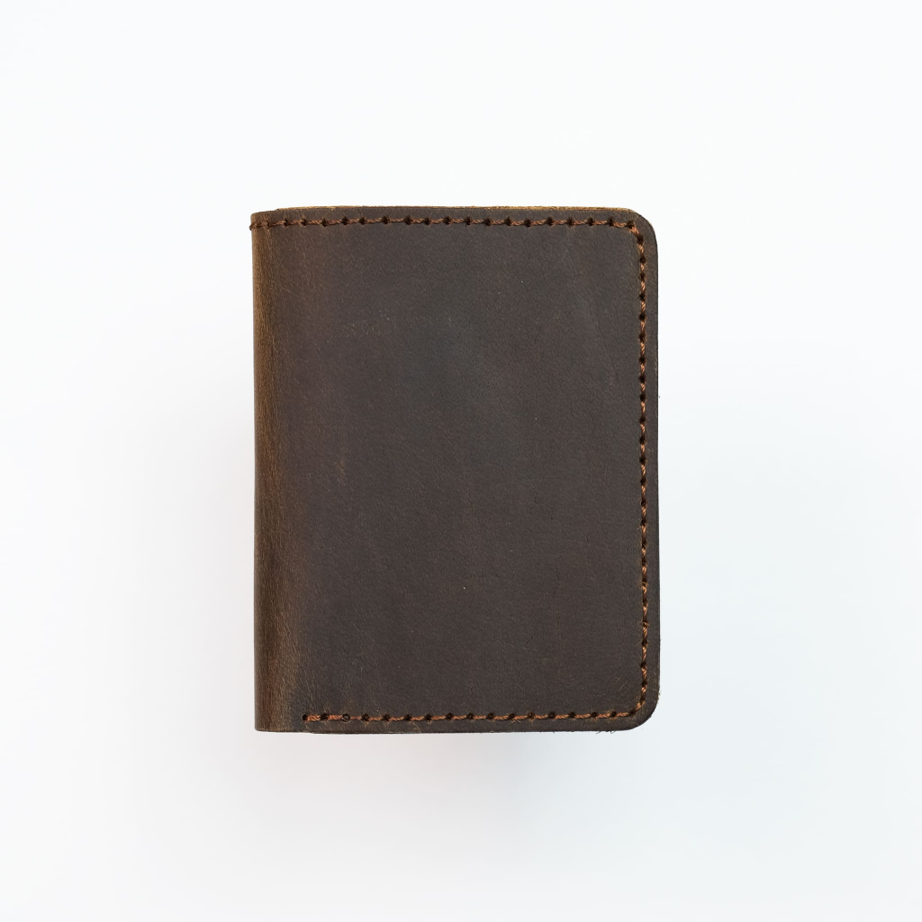 Ví nam da bò sáp ngựa điên đục khâu thủ công