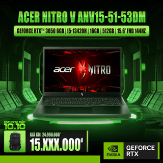 Laptop Gaming Acer Nitro V ANV15-51-53DM Card đồ họa GeForce RTXTM 3050 6GB