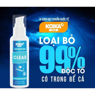 KoiKa Clear ( chai 105nl) - Vi Sinh Làm Trong Nước dành cho Cá & Tép Cảnh