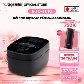 Nồi Cơm Điện Cao Tần Zojirushi Công Nghệ Nấu Hiện Đại, Vệ Sinh Tự Động, Thiết Kế Tối Giản Chuẩn Nhật Bản NW-QAQ10/18-BA
