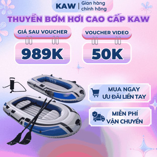 Thuyền Hơi, Xuồng Bơm Hơi Cao Cấp KAW,Du Lịch Dã Ngoại Siêu Thích, Siêu Dày - Tặng Kèm Bơm Di Động