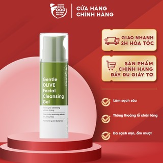 Gel Rửa Mặt Drceutics Tạo Bọt, Làm Sạch Dịu Nhẹ, Dưỡng Ẩm Gentle Olive Facial Cleansing Gel 250g