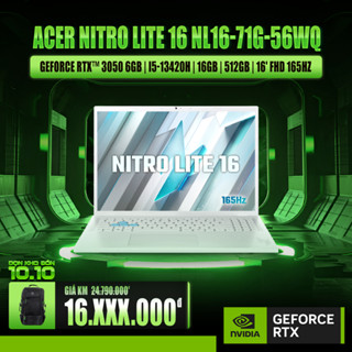 Laptop Acer Nitro Lite 2025 NL16-71G-56WQ Card đồ họa GeForce RTXTM 3050 6GB