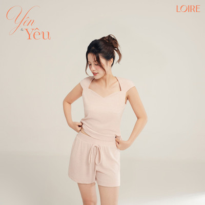 [YÊN&YÊU]Set Đồ Bộ Nữ Loire FDMN250324 Cổ Vuông Chất Thun Gân Màu Pastel Xinh Xắn
