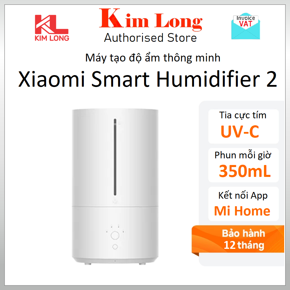 Máy tạo độ ẩm thông minh Xiaomi Smart Humidifier 2 (BHR6026EU) Bản quốc tế - Hàng chính hãng