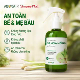 Xịt Muỗi Tinh Dầu Sả Chanh ABURA 500ml An Toàn Cho Bé, Đuổi Gián Kiến Khử Mùi