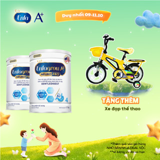 Bộ 2 lon sữa bột Enfagrow A2 Neuropro 4 giúp dễ tiêu hóa, hấp thu cho trẻ 3-6 tuổi – 1.7kg/lon