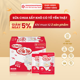 [MUA 2 GIẢM 5%] Sữa chua sấy khô có Tổ yến thật - Nguyên vị 96g | 30 gói - CTCP Yến Sào Nha Trang