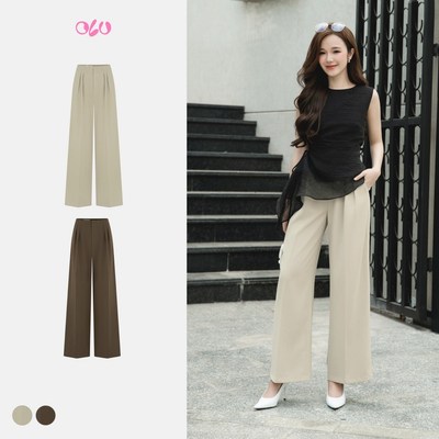 Quần tây OLV ống rộng ly trước thanh lịch Kezii nhiều màu phù hợp đi làm đi chơi