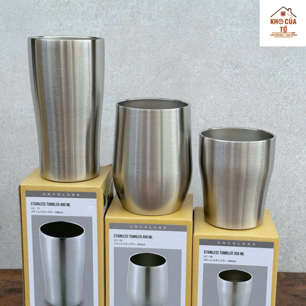 Cốc, ly nước giữ nhiệt Kakusee Nhật Bản inox 304