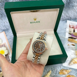 Đồng Hồ Nữ, Size 31mm Niềng Băm ROLEXX Chạy Pin Dây Thép Đúc Chống Nước 3Atm Bảo Hành 6T.