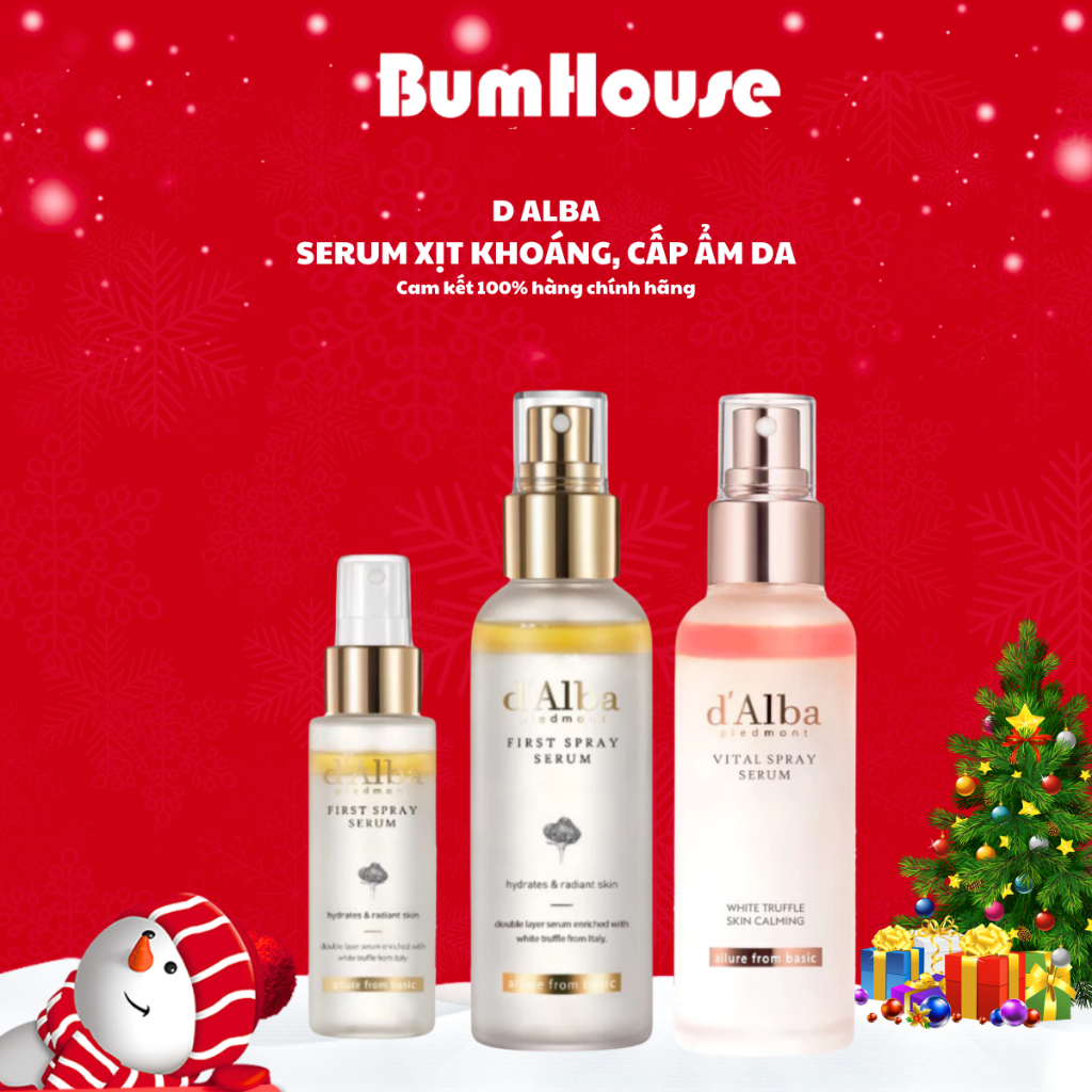 Serum dạng xịt khoáng căng bóng da d  Alba First Spray Serum & Vital Spray Serum (50ml/100ml)