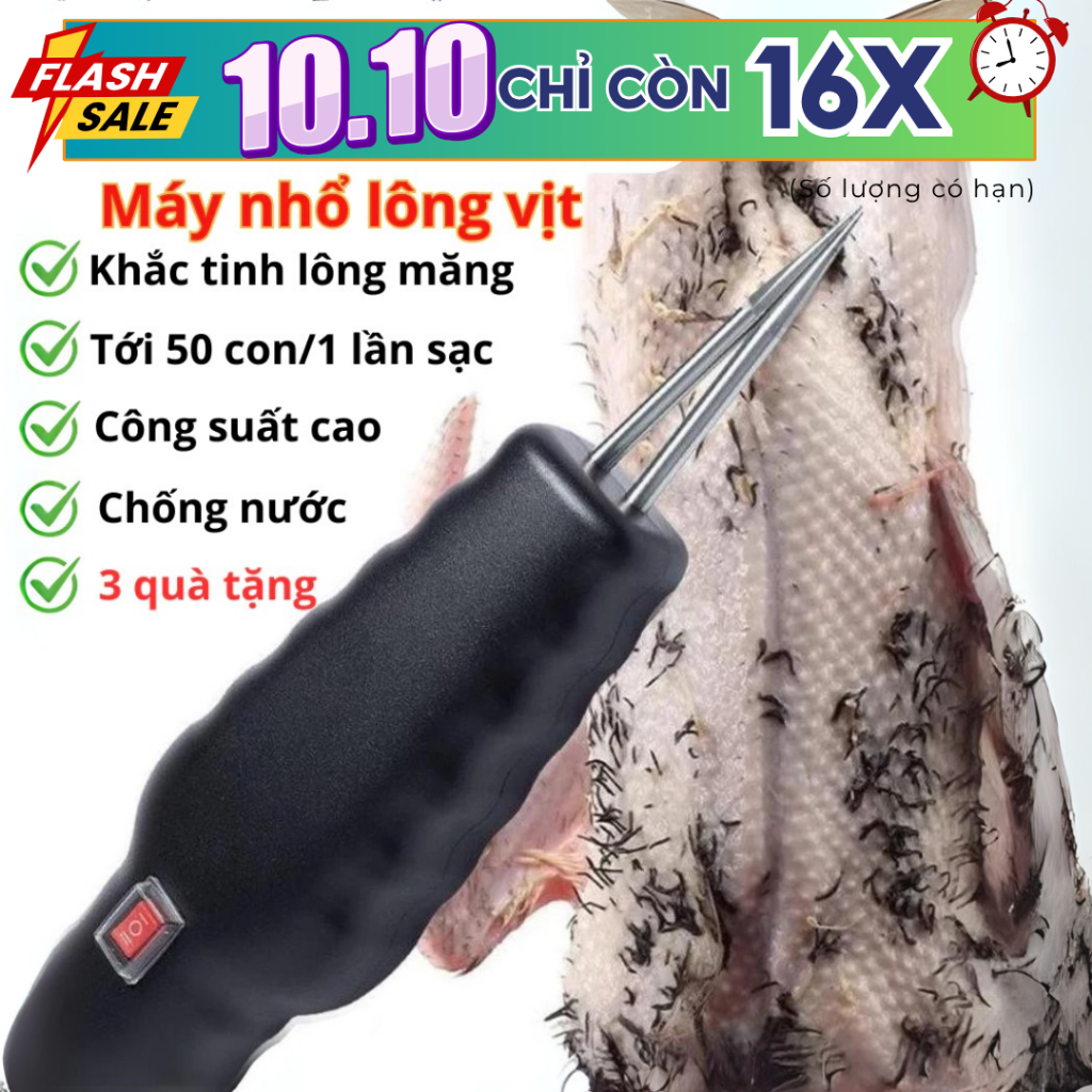 Máy Nhổ Lông Vịt Cầm Tay Tool Box, Máy Vặt Lông Vịt Gà Lông Măng Không Dây - My House Store MNL02