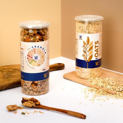 COMBO ĂN SÁNG YẾN MẠCH 500G + GRANOLA TIÊU CHUẨN 500G – BỮA SÁNG THÔNG MINH, NHANH GỌN, HEALTHY MỖI NGÀY