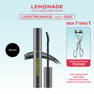 [LIVESTREAM KOL] Combo Lemonade Chuốt mi tơi dài lâu trôi Soaring Mascara 6ml & Kẹp mi cong lâu 22g