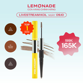 [LIVESTREAM KOL] Chì kẻ mày 2 đầu LEMONADE DUAL Eyebrow 2.75g