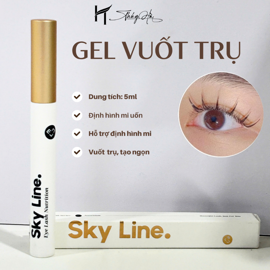 Gel vuốt trụ SKY LINE, Coating mascara, vuốt trụ mi, tạo ngọn, tạo bóng / Dụng cụ nối mi Thúy Hà