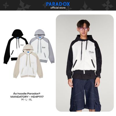 Áo hoodie MANDATORY HOODIE ZIP Chất nỉ bông PARADOX HD4P1117