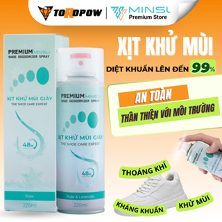 Chai Xịt Khử Mùi Hôi Chân và Giày Dép MINSU NANO Ag+ M4855 Loại Bỏ Vi Khuẩn Có Hại Giúp Ngăn Ngừa Mùi Và Mồ Hôi Chân