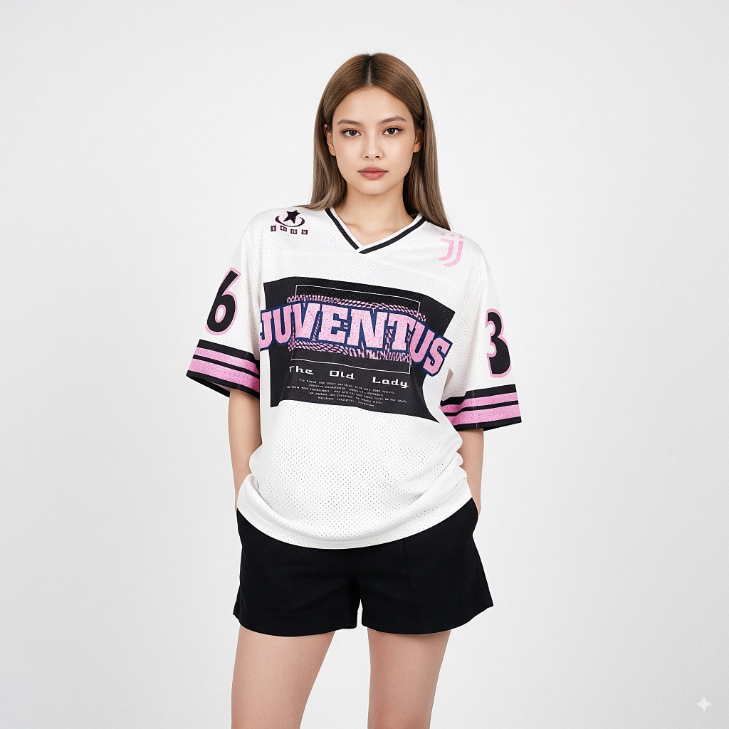 Áo Bóng Đá Jersey Juventus Kem Design SS26, Vải Stri-Bezel Co Giãn Cao, Thoáng Mát, Bền Màu