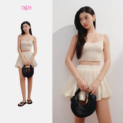 Set OLV áo và chân váy kiểu đi chơi đi biển Delanie Set