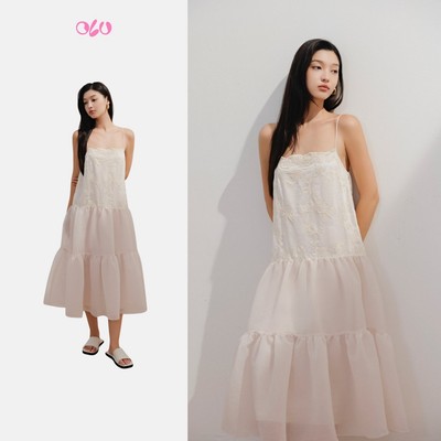 Đầm suông OLV 2 dây dáng maxi Valery phù hợp đi chơi đi biển