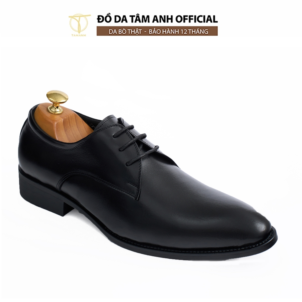 Giày Tây Nam TÂM ANH Da Thật Cao Cấp, Giày Da Nam Derby Mũi Tròn Đẹp GNTA5502-D. Bảo Hành 12 Tháng