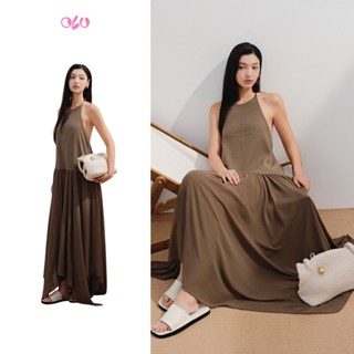  Đầm maxi dáng suông cổ yếm quyến rũ trẻ trung Keoni phù hợp đi tiệc đi chơi OLV 