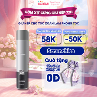 Gôm mềm, gôm xịt tạo kiểu tóc nam nữ, keo bọt xịt giữ nếp tóc, Chai to 420ml 450ml Chính hãng