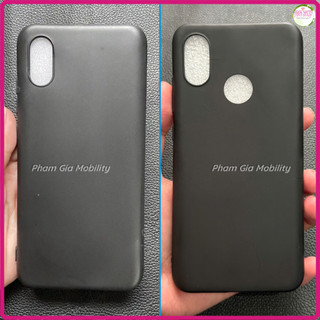 Ốp lưng Xiaomi Mi 8 / Mi 8 Pro dẻo đen trơn viền cam gồ cao cấp, bền đẹp