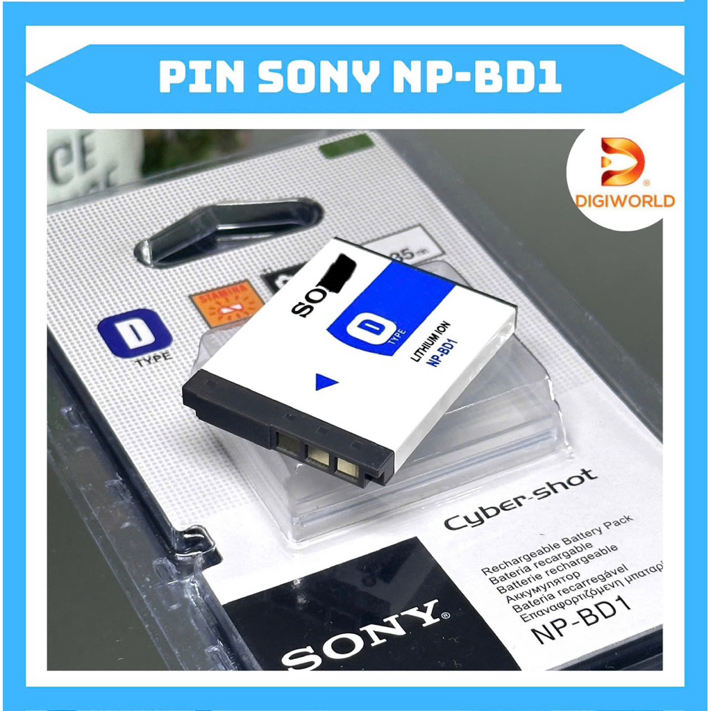 Pin Sony NP-BD1 dùng cho DSC-T200 DSC-T200/BDSC-T200/R DSC-T300 DSC-T300/R DSC-T300/B DSC-T500 DSC-T