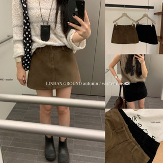   Linhanofficial  CHÂN VÁY DA LỘN CHỮ A WG WE 7221🇰🇷 